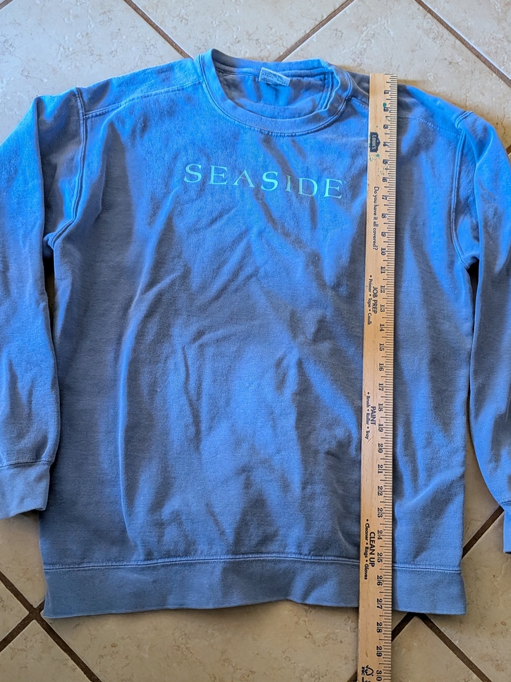 Comfort Colors Seaside Crewneck Sweatshirt - Blue....Large